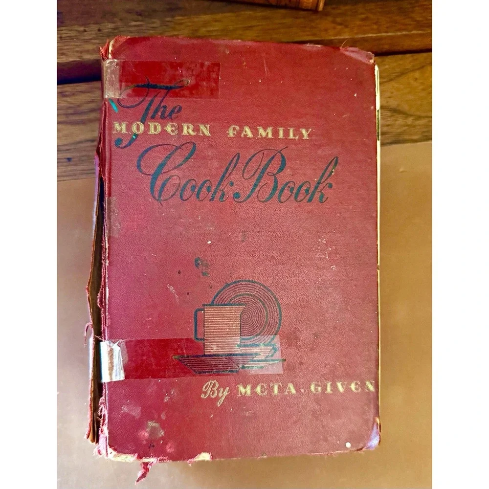 Vintage Ephemera & Recipes Inside The Modern Family Cook Book 1940s Estate Find